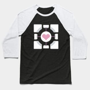 Companion Cube Baseball T-Shirt